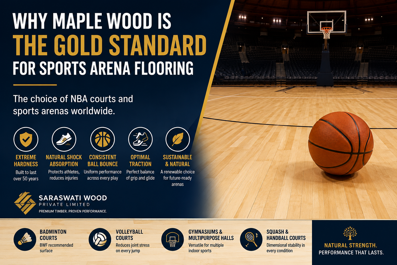 Why NBA Courts Prefer Maple Flooring And Why Every Sports Arena Should Too